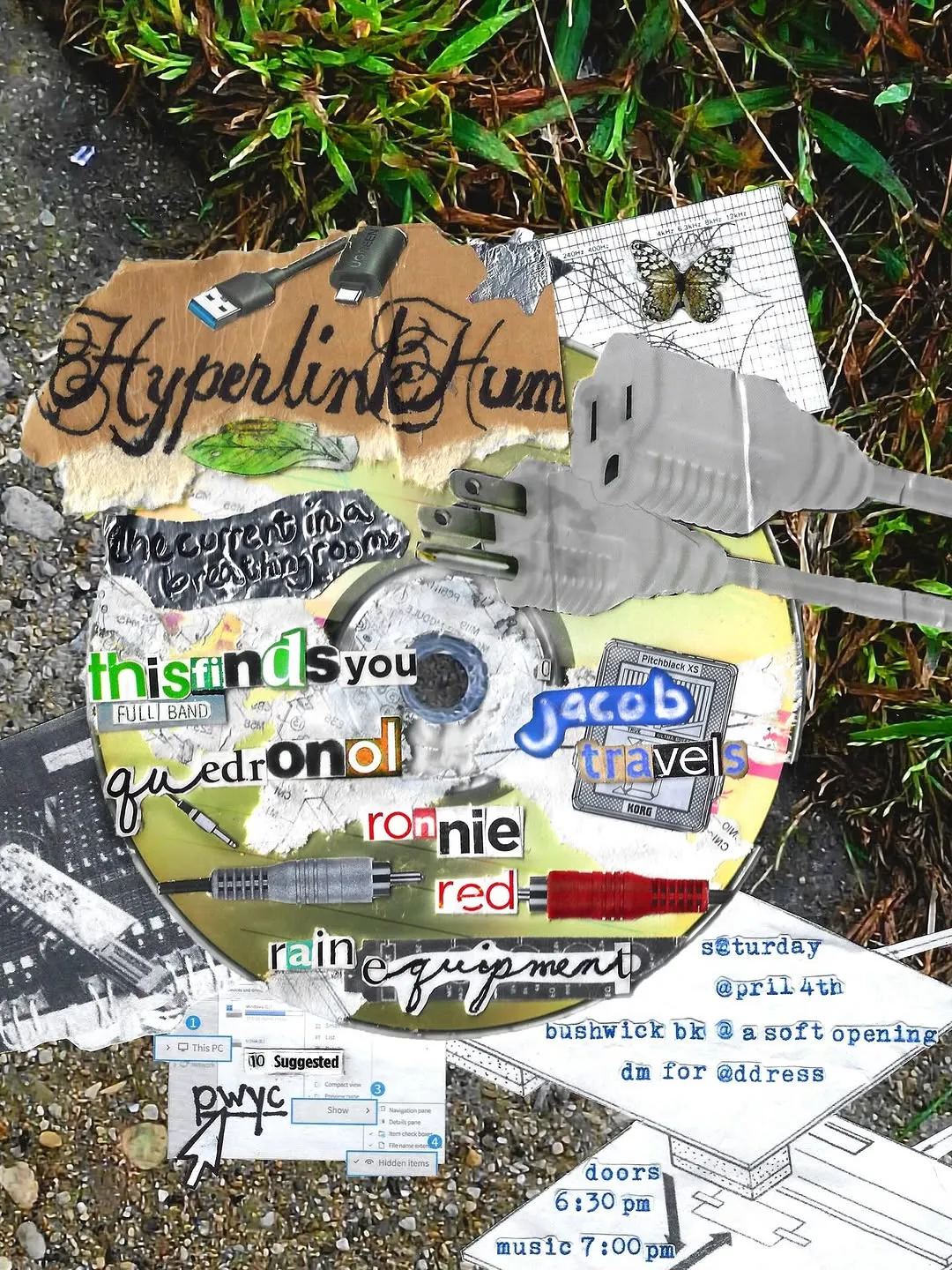 Hyperlink Hum show poster — Bushwick